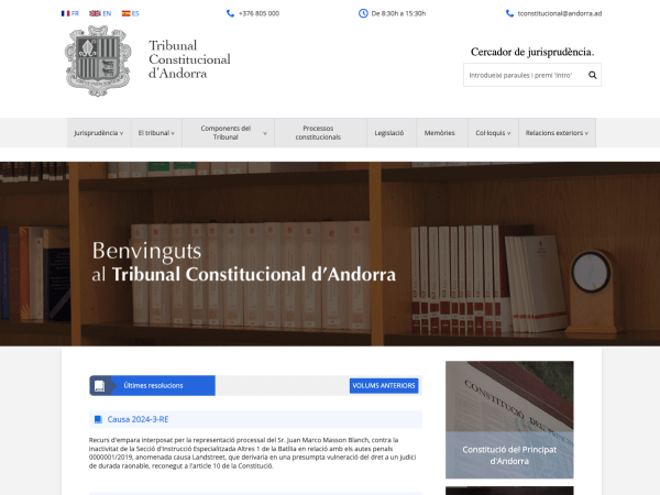 Proyecto - Tribunal Constitucional d'Andorra